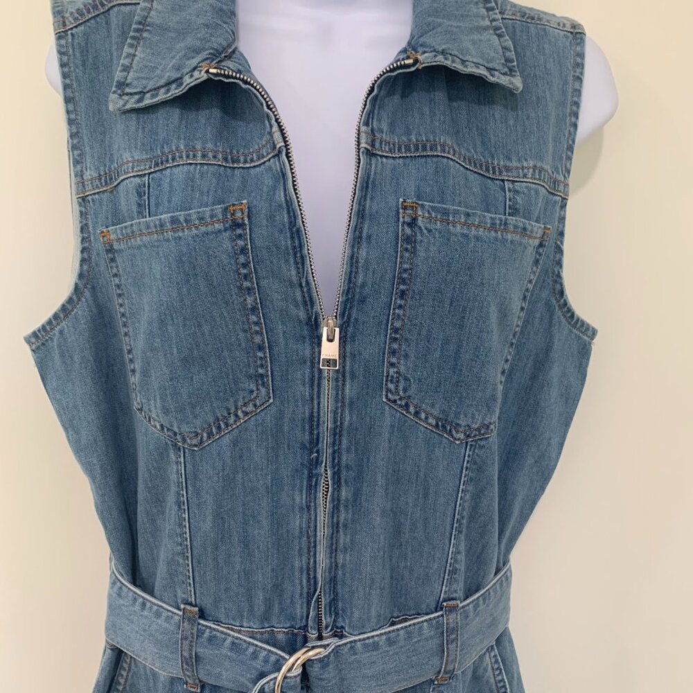 FRAME Denim Sleeveless Jumpsuit Size M - Picture 4 of 8